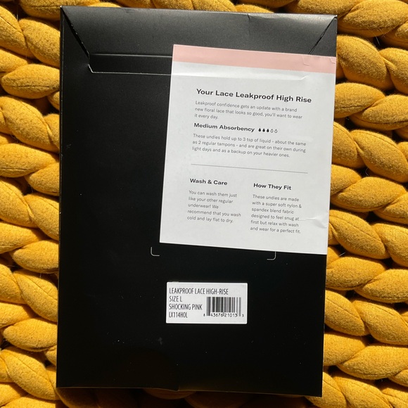 Knox Lace High Rise, Shocking Pink, Large - Picture 2 of 3